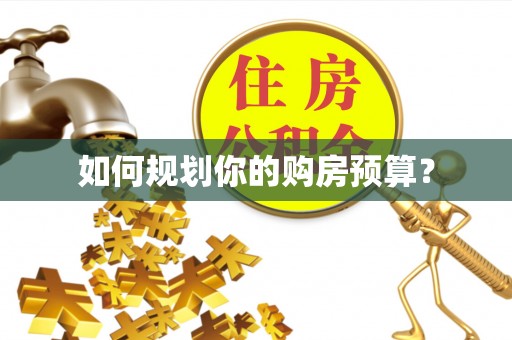 鄯善如何规划你的购房预算？